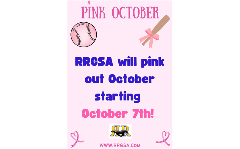 RRGSA Pink Out in October